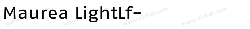 Maurea LightLf字体转换